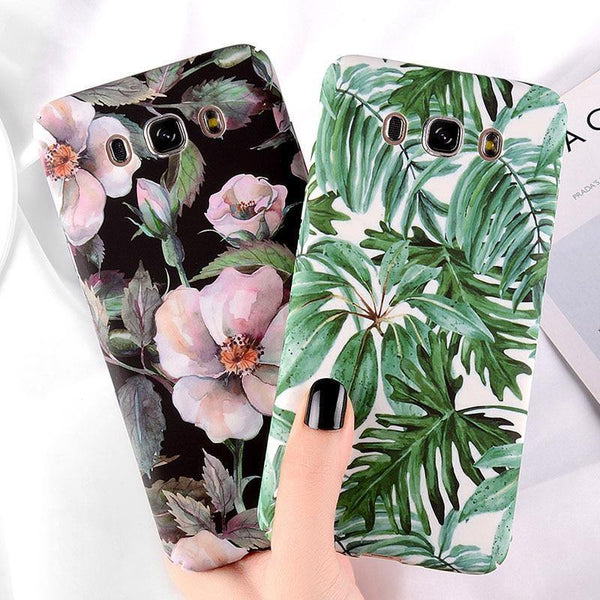 Planet Gates USLION Flower Phone Case for Samsung Galaxy S9 S8 Plus S7 Edge Note 9 8 A8 A6 A7 A5 A3 J7 J5 J3 J2 Prime Cover Hard PC Cases