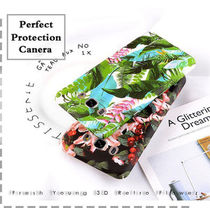 Planet Gates USLION Flower Phone Case for Samsung Galaxy S9 S8 Plus S7 Edge Note 9 8 A8 A6 A7 A5 A3 J7 J5 J3 J2 Prime Cover Hard PC Cases