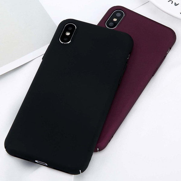Planet Gates USLION For iPhone X Simple Plain Phone Case Slim Frosted Hard PC Back Cover For iPhoneX 8 7 6 6S Plus 5 5S SE Cases Coque Capa