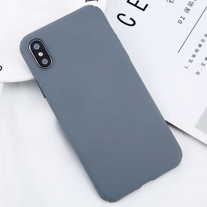 Planet Gates USLION For iPhone X Simple Plain Phone Case Slim Frosted Hard PC Back Cover For iPhoneX 8 7 6 6S Plus 5 5S SE Cases Coque Capa