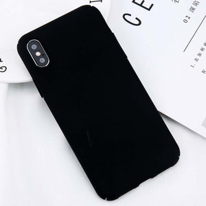 Planet Gates USLION For iPhone X Simple Plain Phone Case Slim Frosted Hard PC Back Cover For iPhoneX 8 7 6 6S Plus 5 5S SE Cases Coque Capa