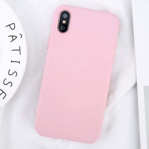 Planet Gates USLION For iPhone X Simple Plain Phone Case Slim Frosted Hard PC Back Cover For iPhoneX 8 7 6 6S Plus 5 5S SE Cases Coque Capa