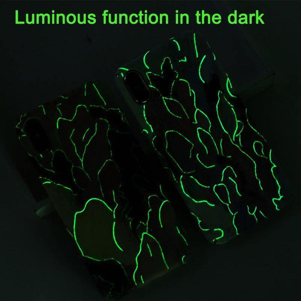 Planet Gates USLION Luminous Phone Case For iPhone 7 XR XS Max 3D Dye Graffiti Cases For iPhone 6 6s 7 8 Plus X Hard Cover PC Fundas Coque