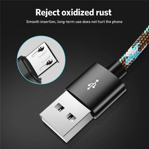 Planet Gates USLION Micro USB Cable 2.1A for Xiaomi Redmi Note 5 Pro Charger Data Cable for Samsung S7 Andriod Microusb Mobile Phone Cables