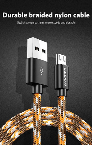Planet Gates USLION Micro USB Cable 2.1A for Xiaomi Redmi Note 5 Pro Charger Data Cable for Samsung S7 Andriod Microusb Mobile Phone Cables