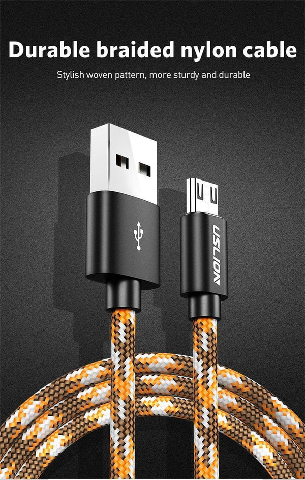 Planet Gates USLION Micro USB Cable 2.1A for Xiaomi Redmi Note 5 Pro Charger Data Cable for Samsung S7 Andriod Microusb Mobile Phone Cables