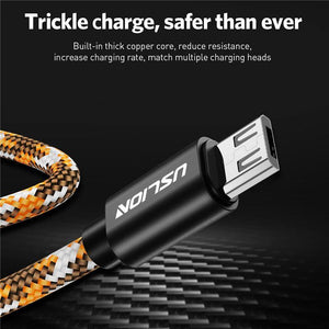 Planet Gates USLION Micro USB Cable 2.1A for Xiaomi Redmi Note 5 Pro Charger Data Cable for Samsung S7 Andriod Microusb Mobile Phone Cables