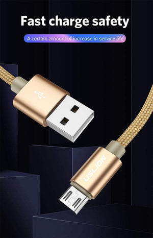 Planet Gates USLION Micro USB Cable 2A Fast Charge USB Data Cable for Samsung Huawei Xiaomi LG Andriod Microusb Mobile Phone Charger Cables