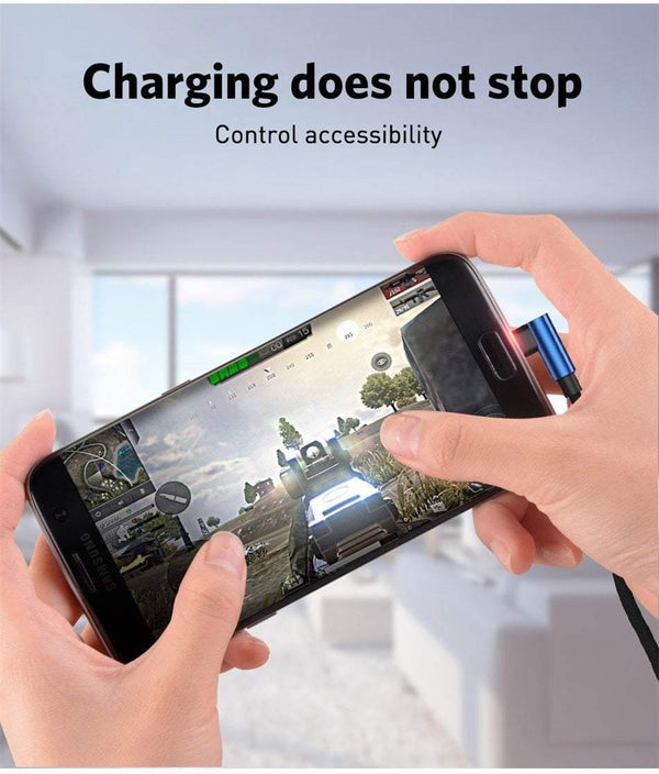 Planet Gates USLION Micro USB Cable 2A Fast Charger 90 Degree Microusb Data Cable for Samsung Xiaomi LG Tablet Mobile Phone USB Charging Cord