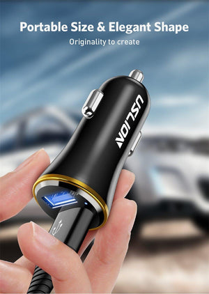 Planet Gates USLION Mini Dual USB Car Charger for Phone 2 Port USB Fast Car-Charger for iPhone 7 XR XS MAX Car Phone Charger Adapter in Car