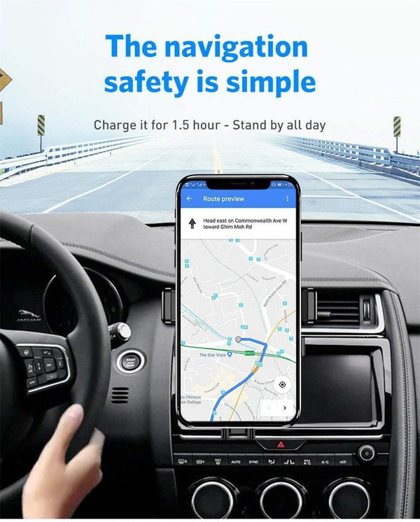 Planet Gates USLION Qi Car Wireless Charger For iPhone XR XS MAX X 8 7 Samsung Xiaomi Huawei Fast Wireless Charging Mount Car Phone Holder