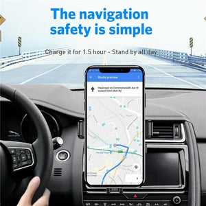 Planet Gates USLION Qi Car Wireless Charger For iPhone XR XS MAX X 8 7 Samsung Xiaomi Huawei Fast Wireless Charging Mount Car Phone Holder