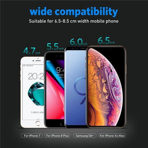 Planet Gates USLION Qi Car Wireless Charger For iPhone XR XS MAX X 8 7 Samsung Xiaomi Huawei Fast Wireless Charging Mount Car Phone Holder