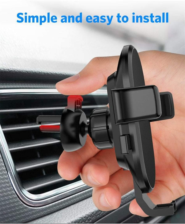 Planet Gates USLION Qi Car Wireless Charger For iPhone XR XS MAX X 8 7 Samsung Xiaomi Huawei Fast Wireless Charging Mount Car Phone Holder