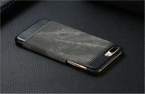 Planet Gates USLION Retro Style Cloth Skin Leather + PC Phone Cases for iphone 5 5s SE 6 6s 7 8 X Plus Back Cover Case Coque For iphone7 Plus