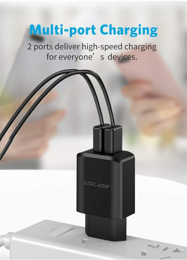 Planet Gates USLION USB Charger 5V2A EU Plug Travel Charge for iPhone Samsung Xiaomi Tablet Universal Wall Adapter Smart Mobile Phone Charger