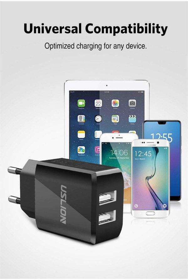 Planet Gates USLION USB Charger 5V2A EU Plug Travel Charge for iPhone Samsung Xiaomi Tablet Universal Wall Adapter Smart Mobile Phone Charger