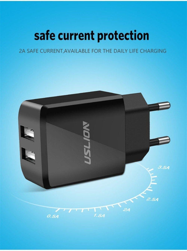 Planet Gates USLION USB Charger 5V2A EU Plug Travel Charge for iPhone Samsung Xiaomi Tablet Universal Wall Adapter Smart Mobile Phone Charger
