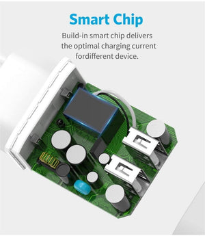 Planet Gates USLION USB Charger 5V2A EU Plug Travel Charge for iPhone Samsung Xiaomi Tablet Universal Wall Adapter Smart Mobile Phone Charger