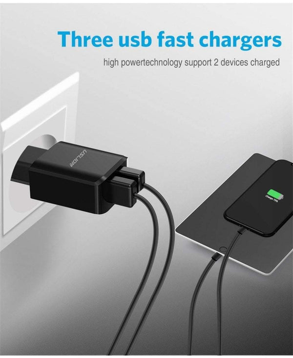 Planet Gates USLION USB Charger 5V2A EU Plug Travel Charge for iPhone Samsung Xiaomi Tablet Universal Wall Adapter Smart Mobile Phone Charger