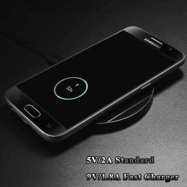 Planet Gates USLION Wireless Charging Pad For iPhone X 8 QI Fast Wireless Charger Phone Desktop Charger For Samsung Note 8 S8 S7 S6 Edge