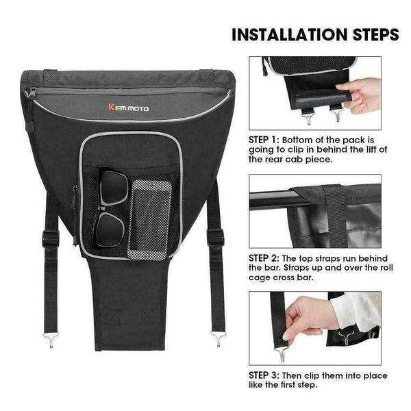 Planet Gates UTV Hanging bag Cab Pack Holder Storage Bag for Polaris Ranger RANGER RZR 4 800 RZR 570 800 1000 RZR XP 4 900 RZR XP