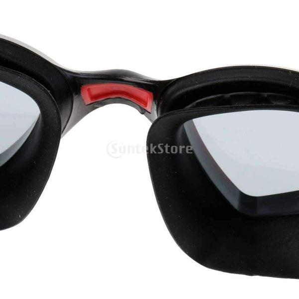 Planet Gates UV Protection Anti-fog Silicone Swimming Goggles & Durable Flexible Elastic Swim Cap - Black