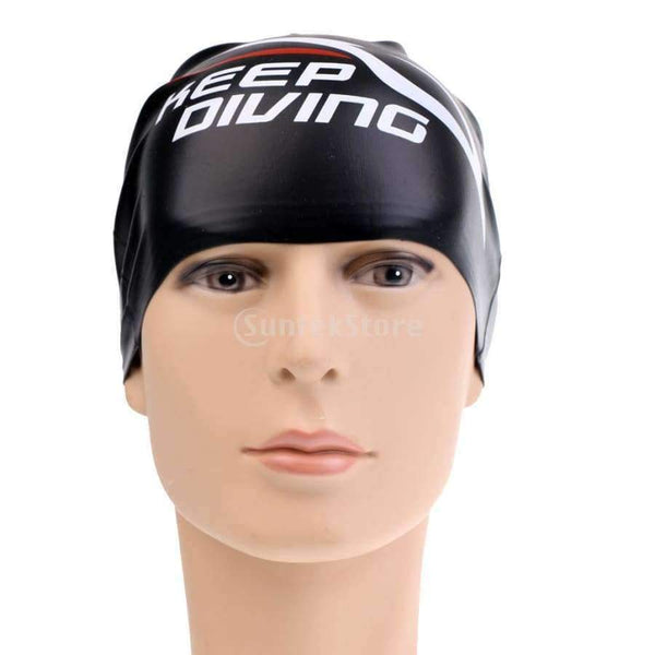 Planet Gates UV Protection Anti-fog Silicone Swimming Goggles & Durable Flexible Elastic Swim Cap - Black