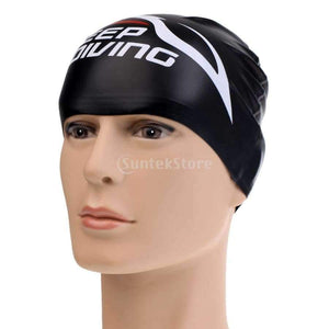 Planet Gates UV Protection Anti-fog Silicone Swimming Goggles & Durable Flexible Elastic Swim Cap - Black