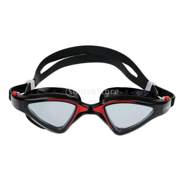 Planet Gates UV Protection Anti-fog Silicone Swimming Goggles & Durable Flexible Elastic Swim Cap - Black