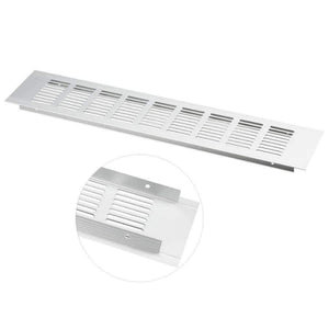 Planet Gates UXCELL High Quality 2Pack 400mmx80mm Aluminum Alloy Air Vent Ventilator Louvered Grille Cover Ventilation For Closet