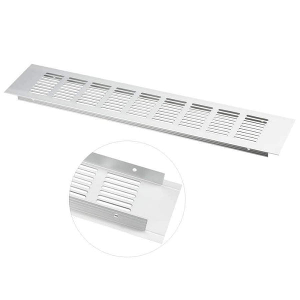 Planet Gates UXCELL High Quality 2Pack 400mmx80mm Aluminum Alloy Air Vent Ventilator Louvered Grille Cover Ventilation For Closet
