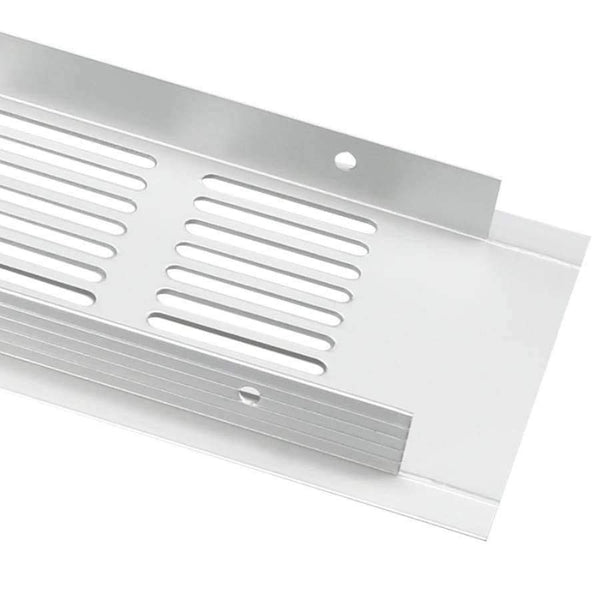 Planet Gates UXCELL High Quality 2Pack 400mmx80mm Aluminum Alloy Air Vent Ventilator Louvered Grille Cover Ventilation For Closet