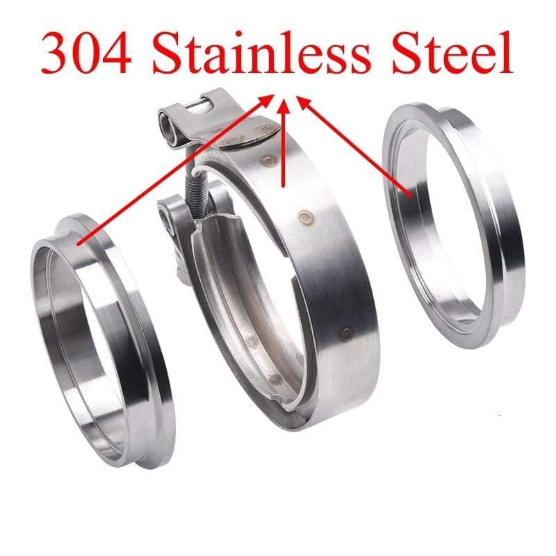 Planet Gates V Band Exhaust Clamp 2 inch 2.5 inch 3 inch 3.5 inch 4 inch 51mm 63mm 76mm Exhaust Flange vband clamp V-Band Muffler Clamp
