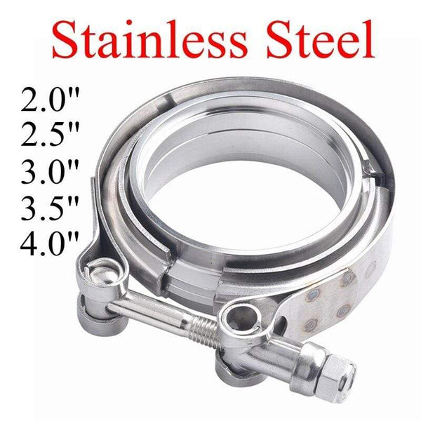 Planet Gates V Band Exhaust Clamp 2 inch 2.5 inch 3 inch 3.5 inch 4 inch 51mm 63mm 76mm Exhaust Flange vband clamp V-Band Muffler Clamp