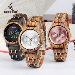 Planet Gates V-P18-1bamboobox Watch Women relogio feminino Date Display Wristwatches Clock Stop Functional saat V-P18