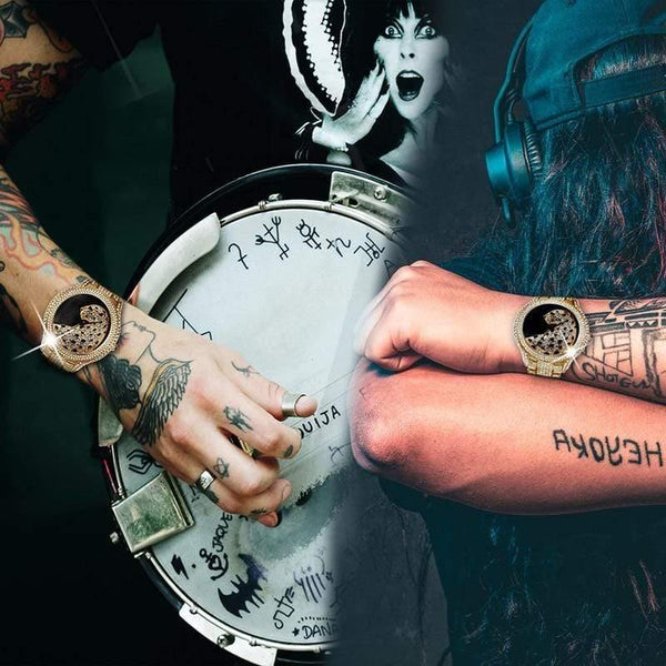 Planet Gates v2241 Watch Men Diamond Gold Mens Watches Top Brand Luxury C Black Simple Tiger Xfcs Business Men's Quartz Watch