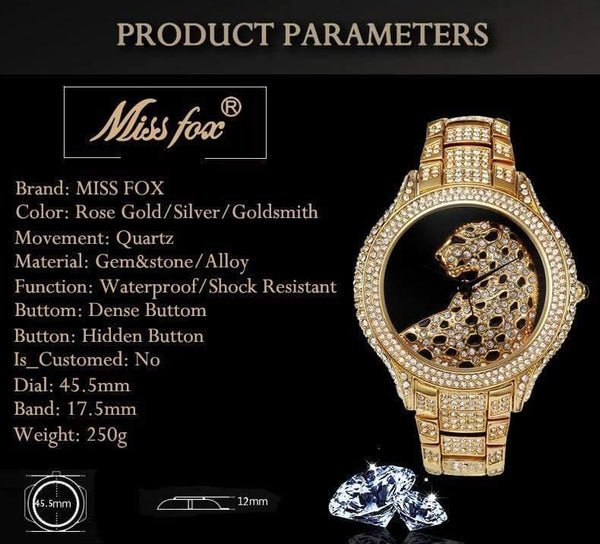 Planet Gates v2241 Watch Men Diamond Gold Mens Watches Top Brand Luxury C Black Simple Tiger Xfcs Business Men's Quartz Watch