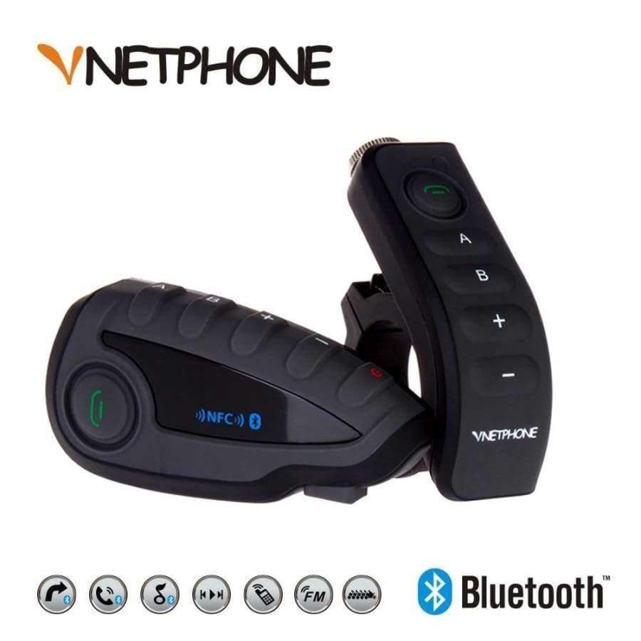 Planet Gates V8 Intercom 5-Way Bluetooth Motorcycle Equipment Helmet Headset FM Stereo MP3 NFC Remote Control Support Smart Phone