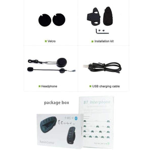 Planet Gates V8 Intercom 5-Way Bluetooth Motorcycle Equipment Helmet Headset FM Stereo MP3 NFC Remote Control Support Smart Phone