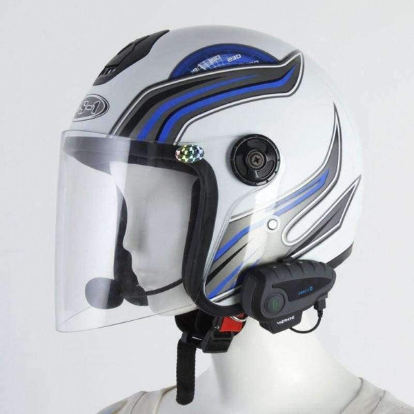 Planet Gates V8 Intercom 5-Way Bluetooth Motorcycle Equipment Helmet Headset FM Stereo MP3 NFC Remote Control Support Smart Phone