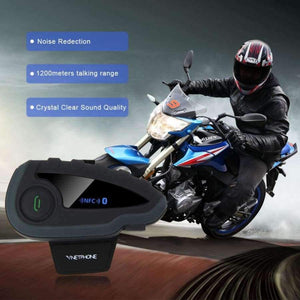 Planet Gates V8 Intercom 5-Way Bluetooth Motorcycle Equipment Helmet Headset FM Stereo MP3 NFC Remote Control Support Smart Phone