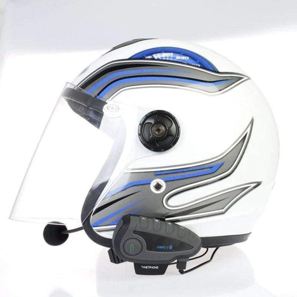 Planet Gates V8 Intercom 5-Way Bluetooth Motorcycle Equipment Helmet Headset FM Stereo MP3 NFC Remote Control Support Smart Phone