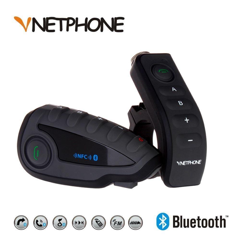 Planet Gates V8 Intercom 5-Way Bluetooth Motorcycle Equipment Helmet Headset FM Stereo MP3 NFC Remote Control Support Smart Phone