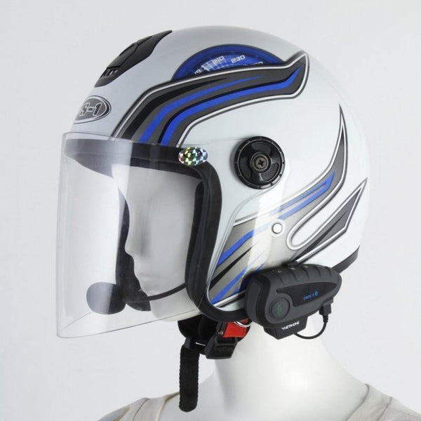 Planet Gates V8 Intercom 5-Way Bluetooth Motorcycle Equipment Helmet Headset FM Stereo MP3 NFC Remote Control Support Smart Phone