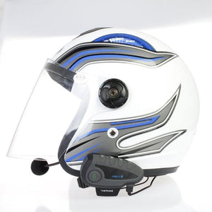 Planet Gates V8 Intercom 5-Way Bluetooth Motorcycle Equipment Helmet Headset FM Stereo MP3 NFC Remote Control Support Smart Phone