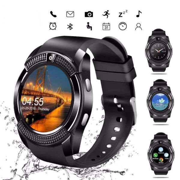Planet Gates V8 Smartwatch Bluetooth Pedometer SIM TF Card Watch Camera 2G Color Display Wrist Smart Watch Waterproof Device For Android
