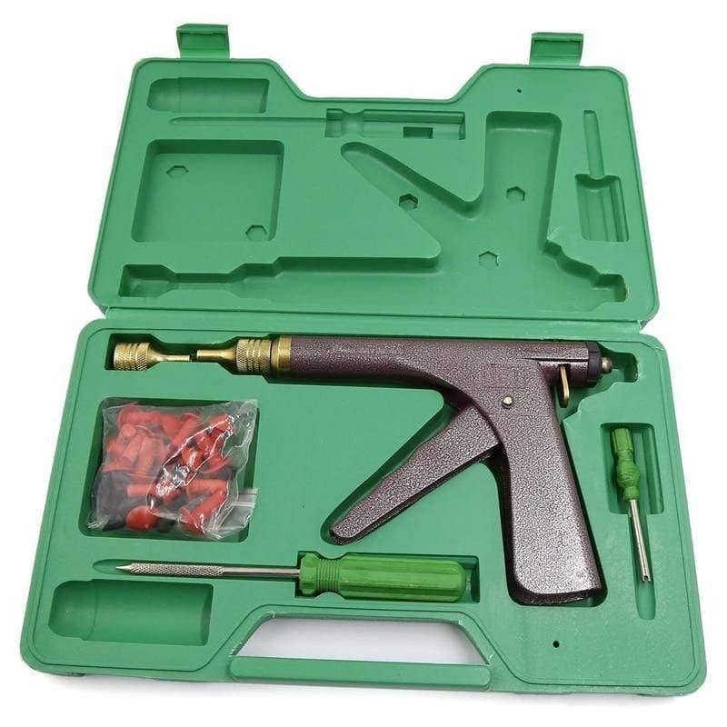 Planet Gates Vacuum Tire Repair Gun Kit Motorcycle Electric Bicycle Vacuum Tire Repair Tools Puncture Plug Repair Block Air Leaking kit