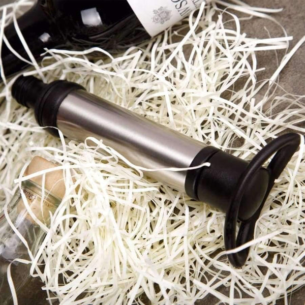 Planet Gates Vacuum Wine Saver Pump Wine Preserver + 6 Vacuum Bottle Stoppers Top Grade Wine Accessories Bar Tools + 10pcs WINE DISK Pourer