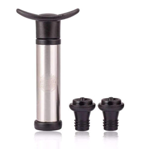 Planet Gates Vacuum Wine Saver Pump Wine Preserver + 6 Vacuum Bottle Stoppers Top Grade Wine Accessories Bar Tools + 10pcs WINE DISK Pourer